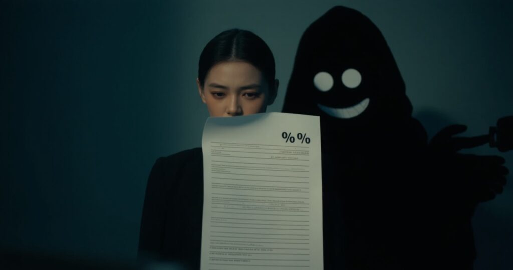 16x9 A nervous model looking at a lon e1739043922151